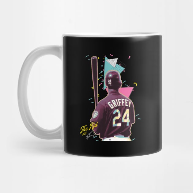 Ken Griffey Jr The Kid Basketball Legend Signature Vintage Retro 80s 90s Bootleg Rap Style by CarDE